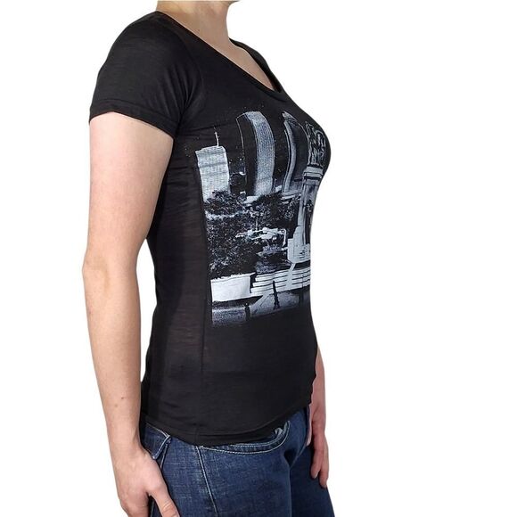 Pimatee Black Houston Rodeo Short Sleeve Top - Picture 4 of 5